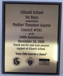 Gibault-100th-Anniversary-Plaque