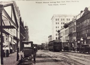 Wabash Avenue Looking East Early 1900s