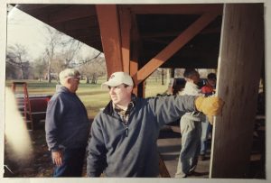Christmas-in-the-Park-Setup - David Winters, Ken Nordmeyer, Joe Newport, Phil Dice