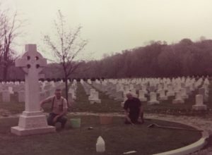 Cleanup at St Mary of the Woods Cemetery-2